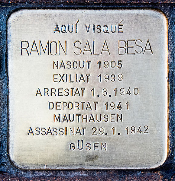 Stolpersteine Plaa de l'Ajuntament #4