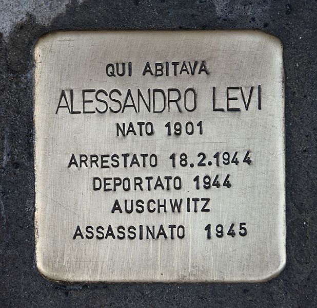 Stolpersteine Via Fratelli Carle 6 #2