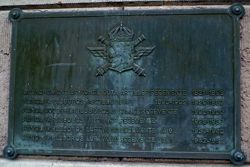 Memorials Karlsborg Fortress