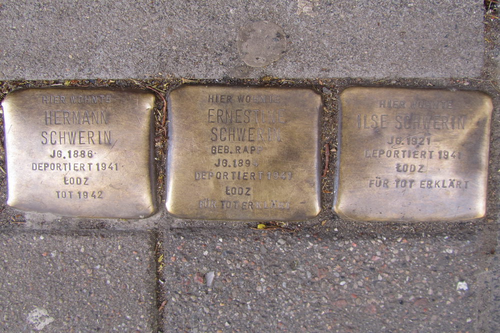 Stolpersteine Sudermanstrae 1