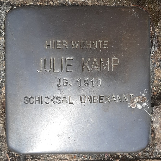 Stumbling Stones Zehnthofstraße 37 #4