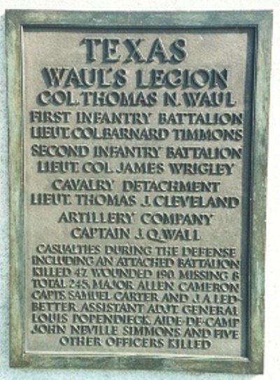 Waul's Texas Legion (Confederates) Monument #1