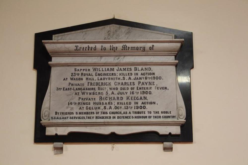 2nd Boer War Memorial St. Barnabas Church