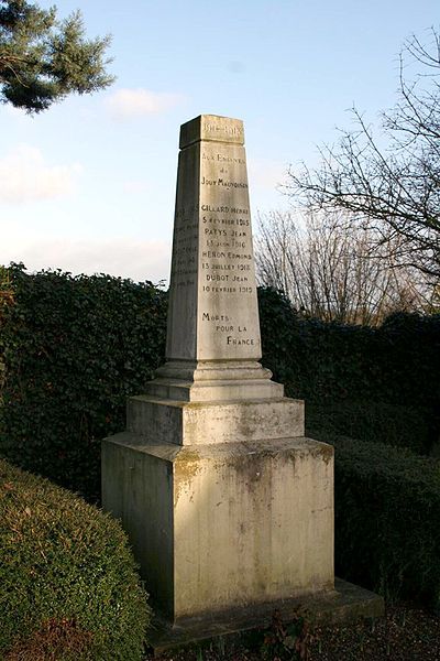 Oorlogsmonument Jouy-Mauvoisin