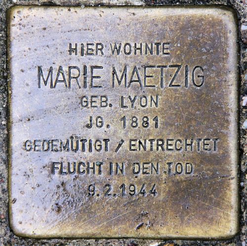 Stolperstein Boothstrae 20c