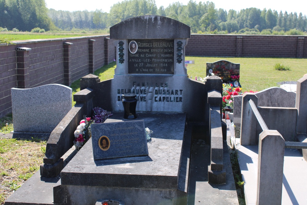 Belgische Oorlogsgraven Montrul-sur-Haine	