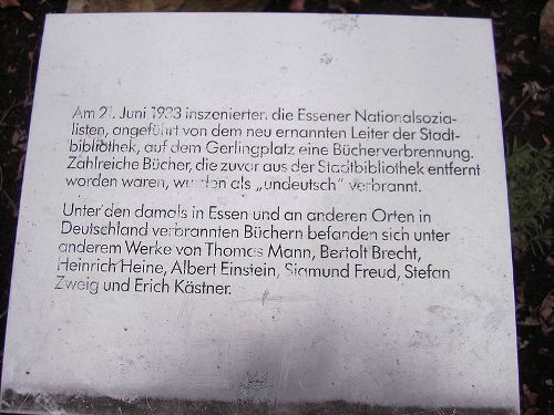 Memorial Book-Burning Gerlingplatz