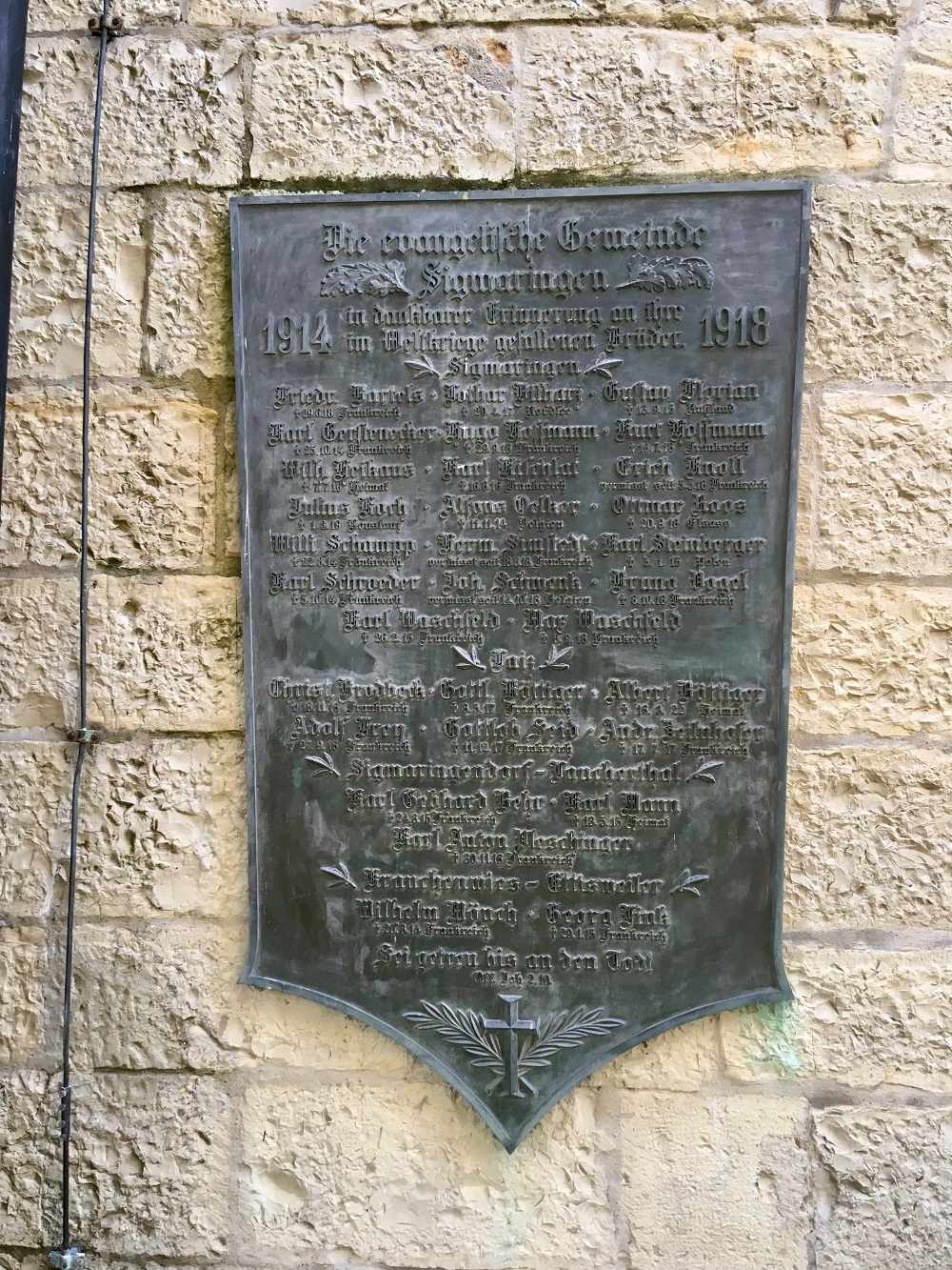 Memorials For The Fallen In The First And Second World War Sigmaringen #5