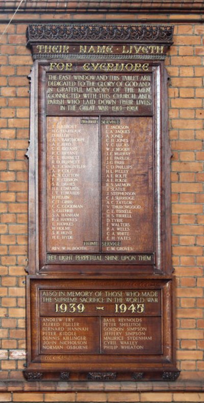 War Memorial St. Margaret the Queen Church