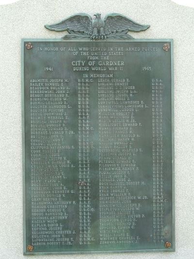 World War II Memorial Gardner #1