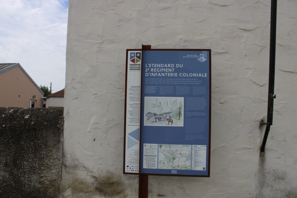 Villers - Information board : The Standard of the 2nd Colonial Infantry Regiment #2