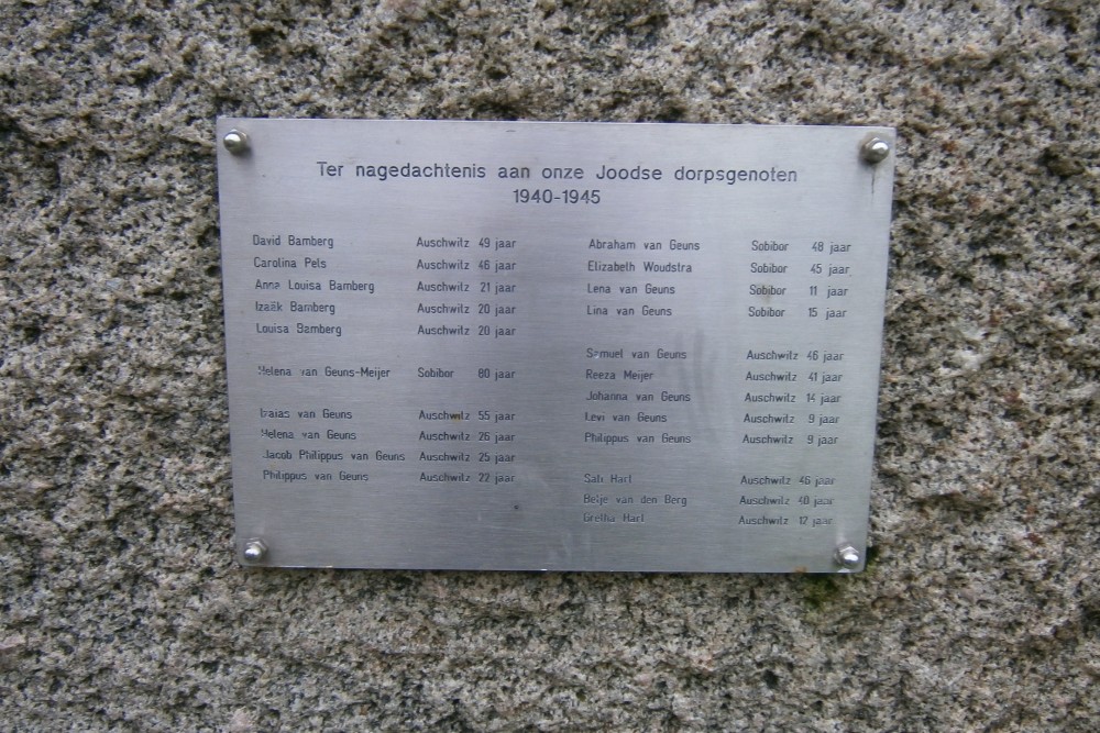 Joods Monument Scheemda #2