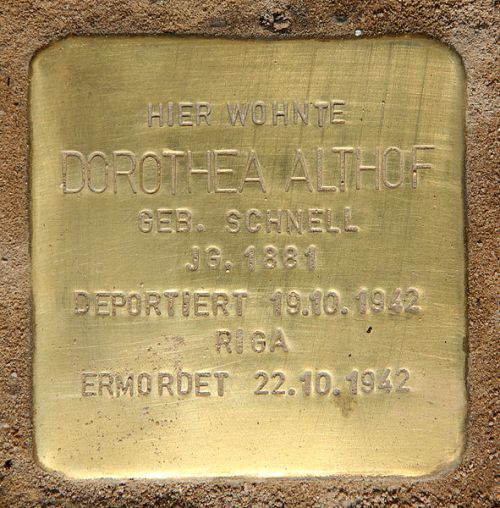 Stolpersteine Hermannstraße 123 #2
