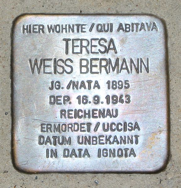 Stolperstein Via Ruperto 2