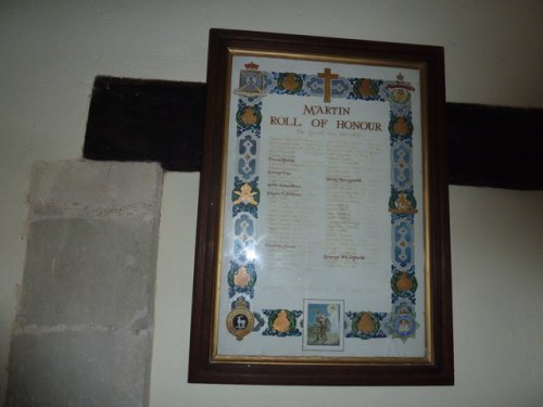 Roll of Honour All Saints Church #1