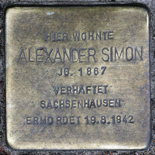 Stolpersteine Pasteurstrae 24 #4