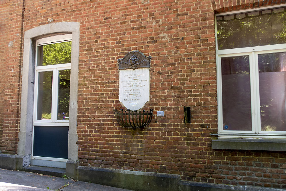 Gedenkteken Gemeenschapshuis Gomz-Andoumont