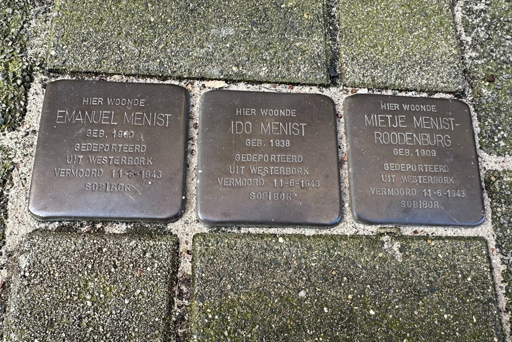 Stolpersteine Waverstraat 62-1 hoog #1