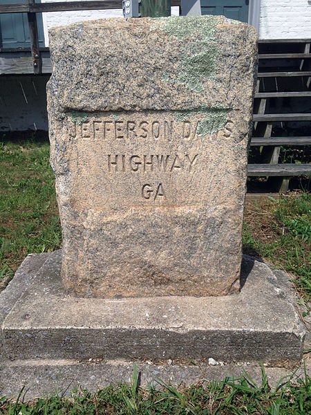 Aanduiding Jefferson Davis Highway #1