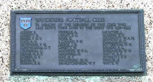War Memorial Wanderers Football Club #1