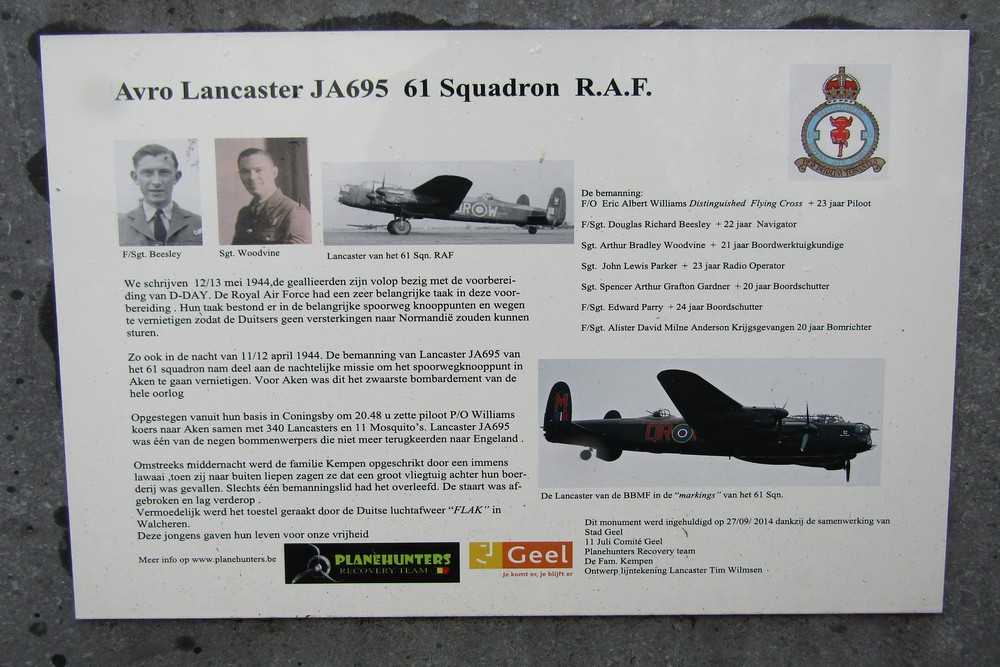 Crash Site Lancaster JA695 Geel #3