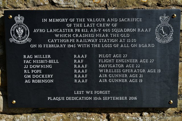 Memorial Crash Lancaster PB 812