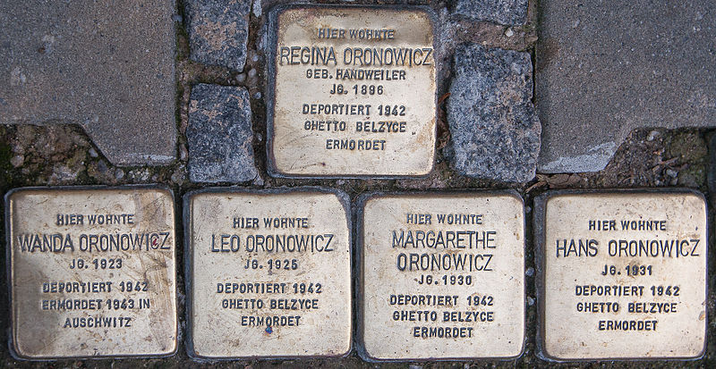 Stumbling Stones Pauritzer Strae 27