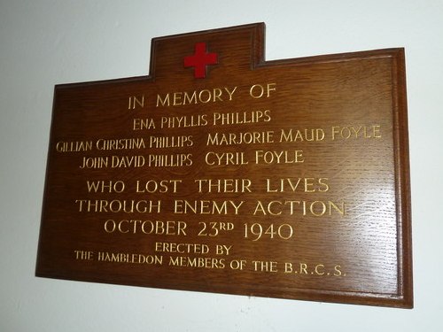 War Memorial St Peter Church Hambledon