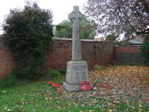 Oorlogsmonument East Stockwith en Walkerith