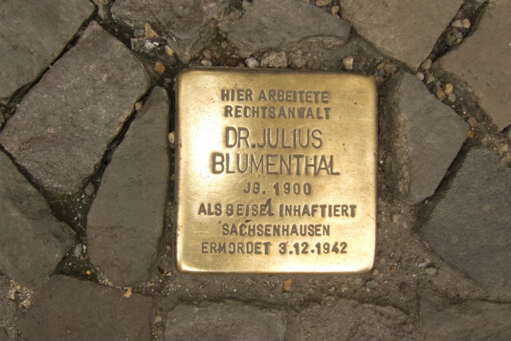 Stolpersteine Oranienburger Straße 1