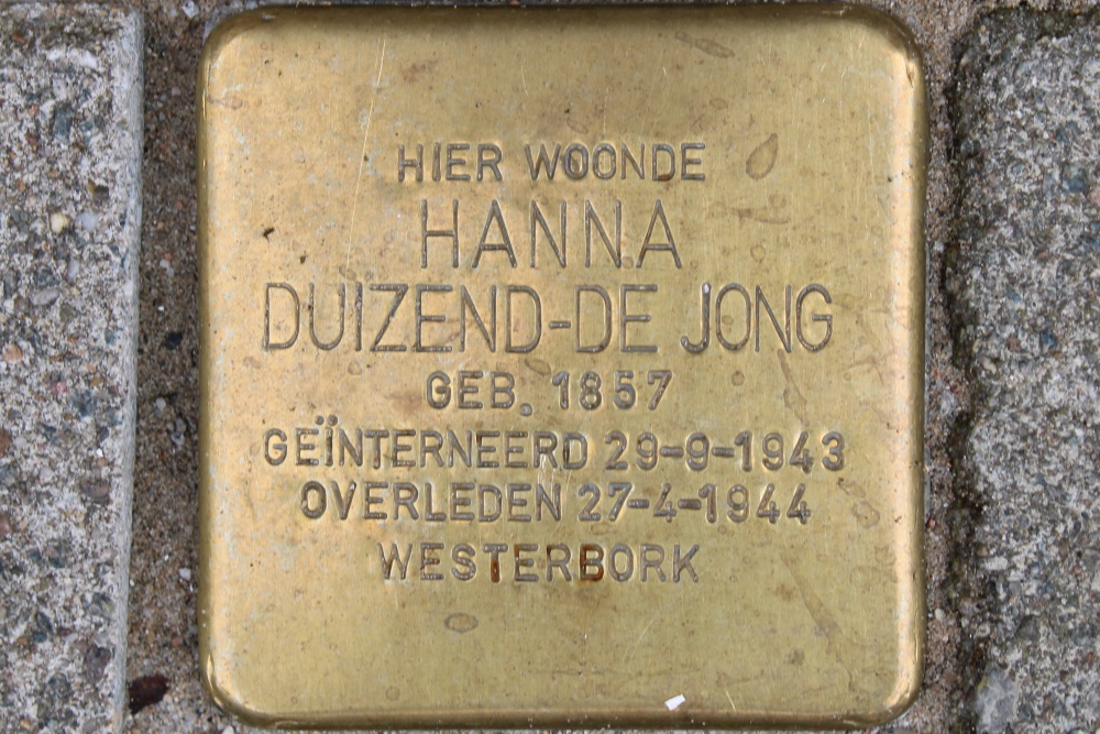 Stolperstein Zoomstraat 31