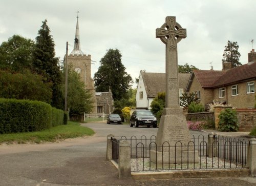 Oorlogsmonument Hinxton #1