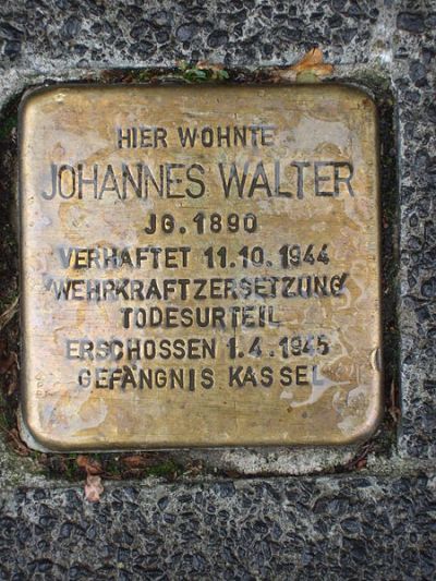 Stumbling Stone Breitscheidstraße 20