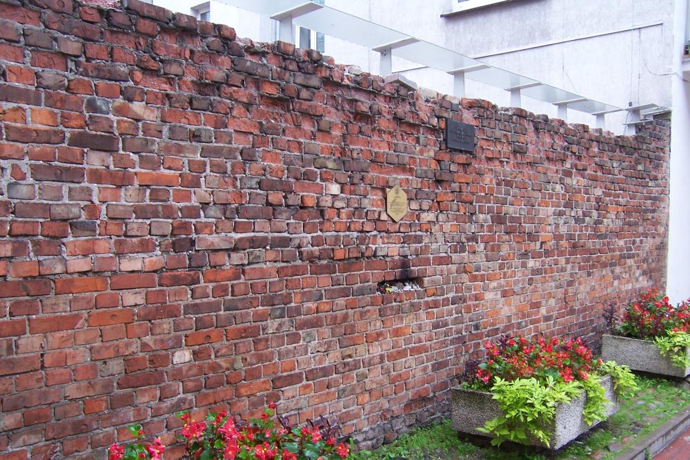 Remains of Ghetto Wall Warsaw Zlota Street #2