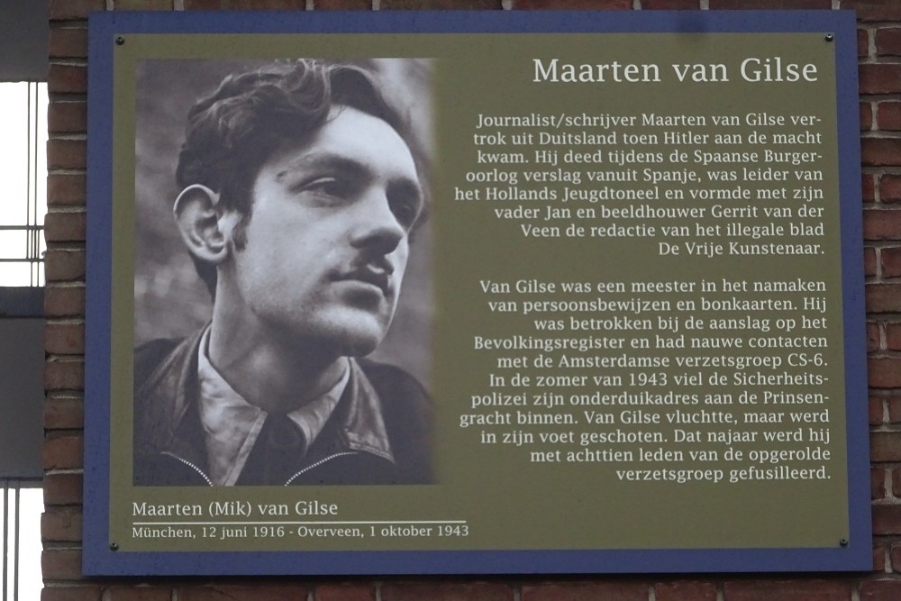 Memorial Plates Slotermeer Van Gilsestraat #2