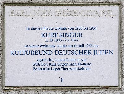 Memorial Kurt Singer #1