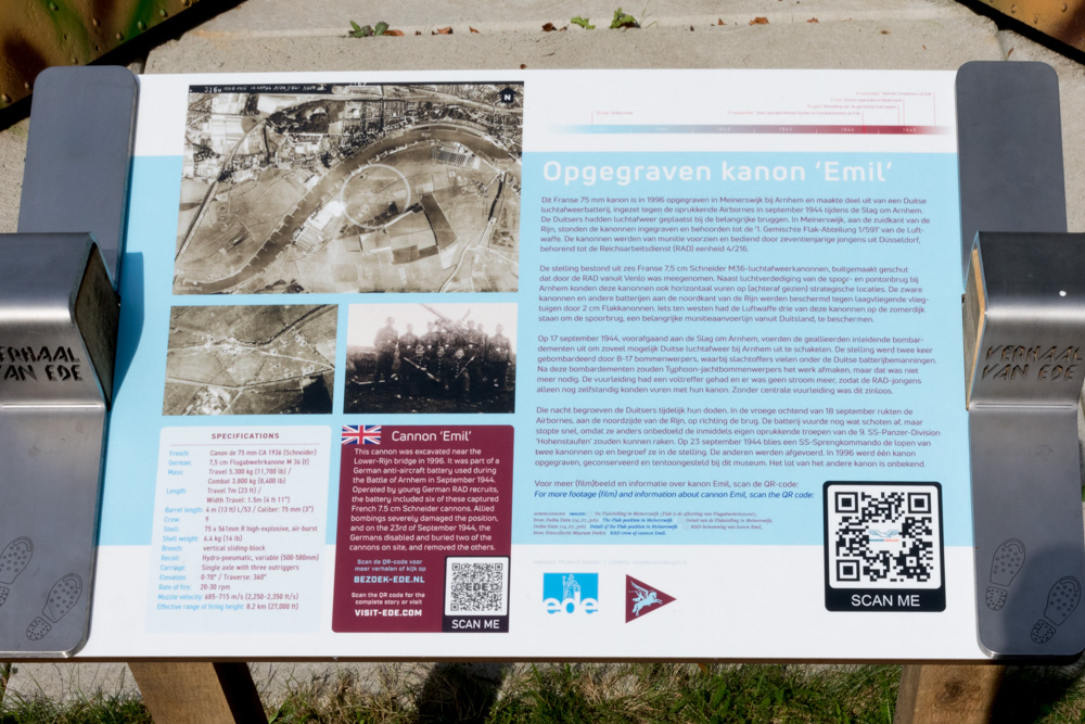 Information Sign Cannon 'Emil'
