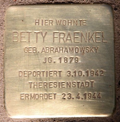 Stolpersteine Giesebrechtstraße 4 #2