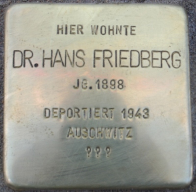 Stolpersteine Kriegsstrae 122 #3