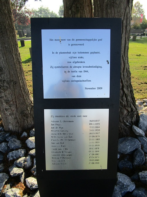 Monument Burgerslachtoffers Gemeentelijke Begraafplaats Dinteloord #3