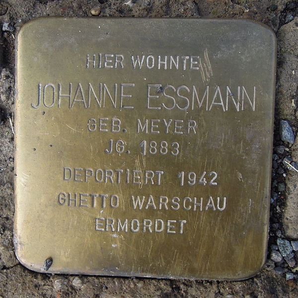 Stolperstein Krebshägerstraße 38