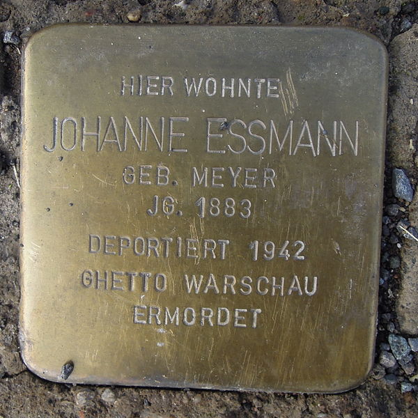 Stolperstein Krebshgerstrae 38