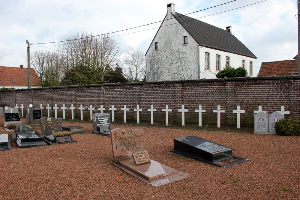 Franse Oorlogsgraven Olsene - Olsene (Zulte) - TracesOfWar.nl