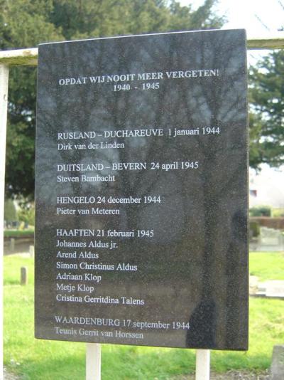 Memorial War Casualties Haaften #4