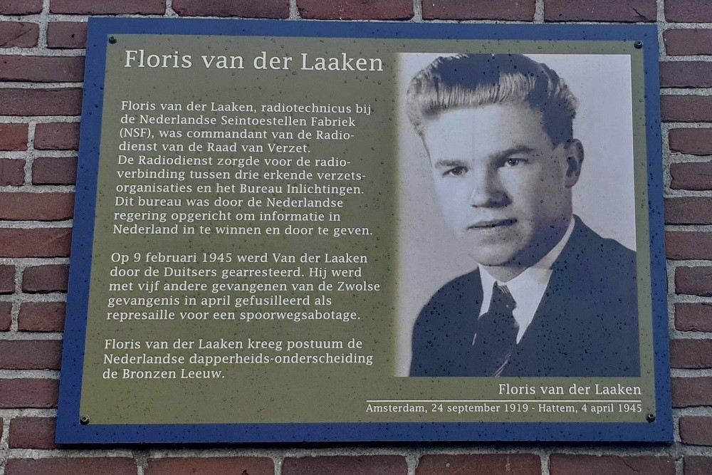 Herdenkingsborden Slotermeer Floris van der Laakenstraat #1