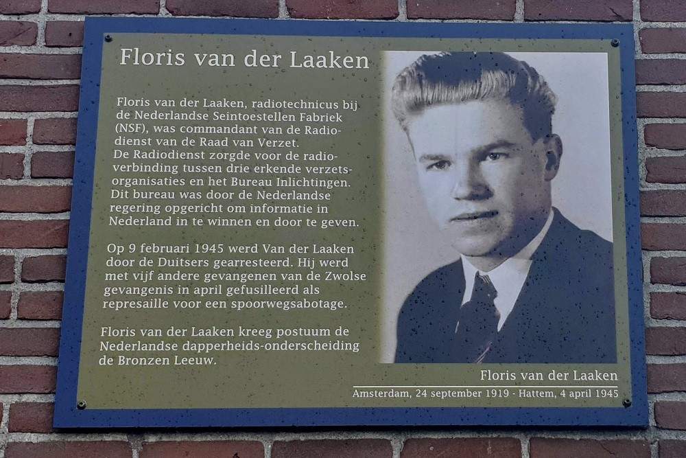 Memorial Plates Slotermeer Floris van der Laakenstraat #1