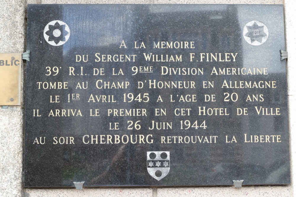 Gedenkteken Sgt William F. Finley