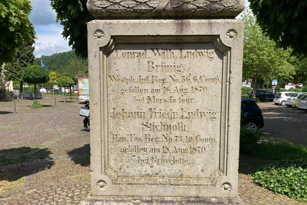 Oorlogsmonument Frans-Duitse Oorlog Bodenwerder #3