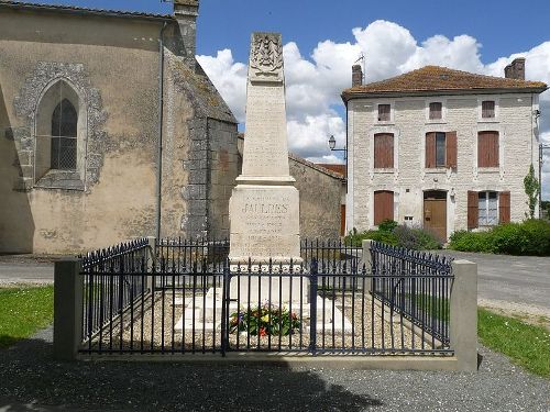 War Memorial Jauldes