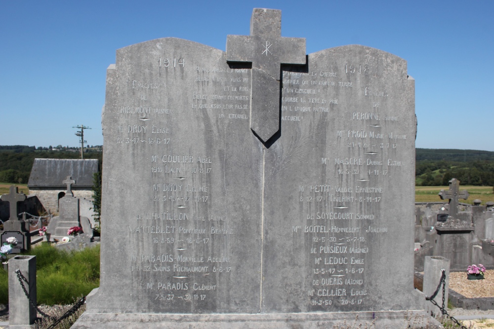 Monument Franse Burgers Begraafplaats Ferrières #2